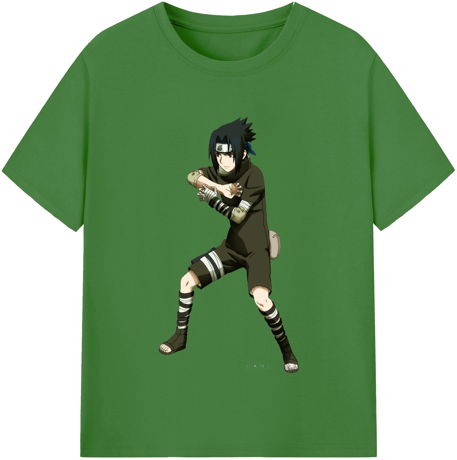 （画像用） NARUTO -ナルト- うちは サスケ Uchiha Sasuke レディースカジュアルプリントTシャツ（綿100％）